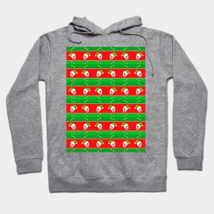 SKULLS With Christmas Stripes Hoodie